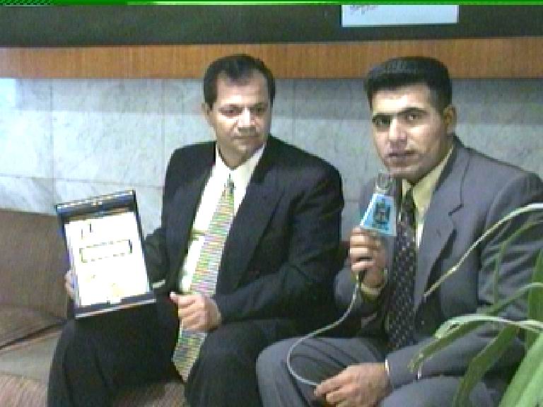 TV studio interview - media coverage Iraq
