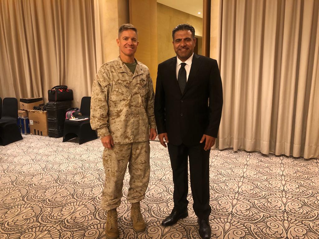 With Brig. Gen. Matthew G. Trollinger, Task Force 51